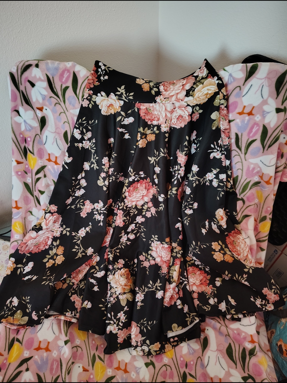 Black Floral Maxi Skirt